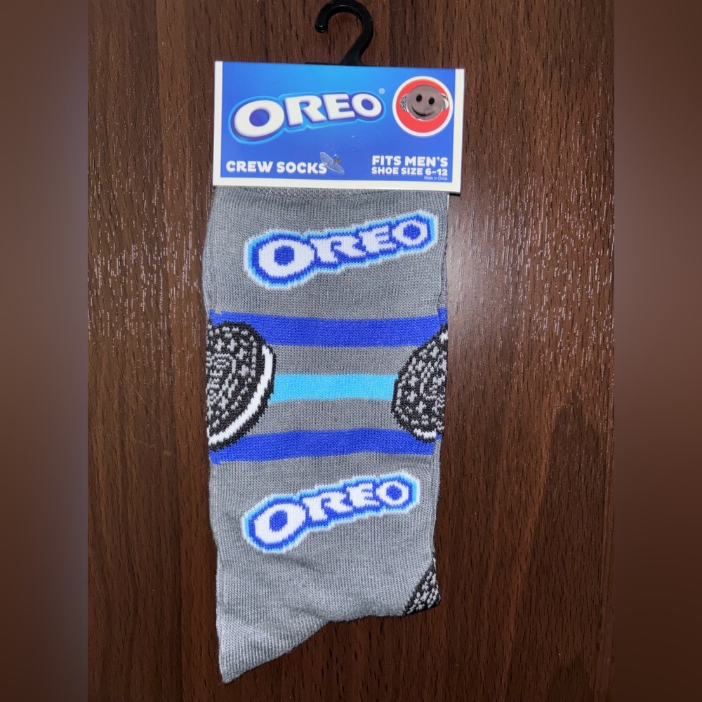 OREO NOVELTY CREW SOCKS NWT MEN’S SHOE SIZE 6-12